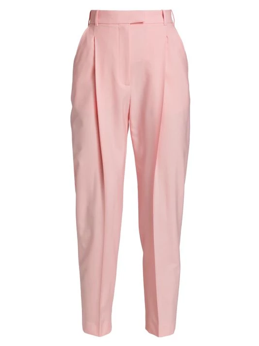 Alexander McQueen Double Pleated Wool Trousers 1 Alexander McQueen Double Pleated Wool Trousers