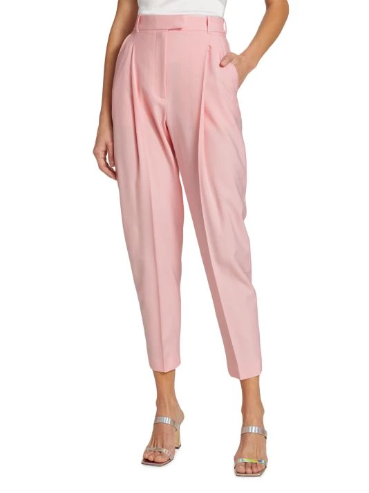 Alexander McQueen Double Pleated Wool Trousers 2 Alexander McQueen Double Pleated Wool Trousers - Image 2