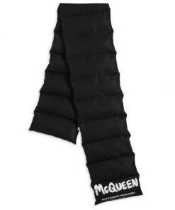Alexander McQueen Graffiti Puffer Scarf For Men