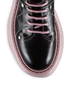 Alexander McQueen Hybrid Leather Lace-Up Boots -Alexander McQueen Elegant store unnamed file 3740