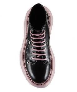 Alexander McQueen Hybrid Leather Lace-Up Boots -Alexander McQueen Elegant store unnamed file 3741