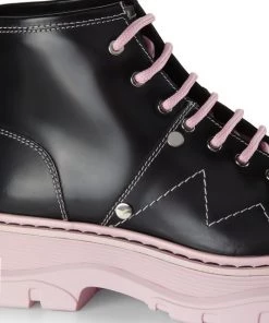 Alexander McQueen Hybrid Leather Lace-Up Boots -Alexander McQueen Elegant store unnamed file 3742