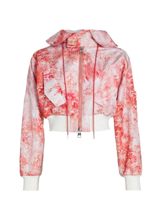 Alexander McQueen Cropped Bomber Jacket 1 Alexander McQueen Cropped Bomber Jacket