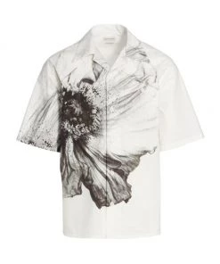 Alexander McQueen Flower Print Harness Shirt For Men