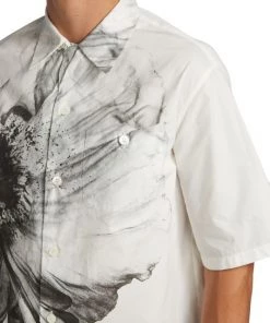 Alexander McQueen Flower Print Harness Shirt For Men -Alexander McQueen Elegant store unnamed file 3760