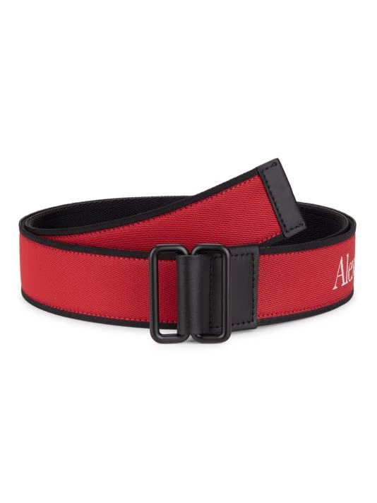 Alexander McQueen Logo Camera Belt For Men Navy Red 4 Alexander McQueen Logo Camera Belt For Men Navy Red - Image 4