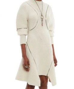 Alexander McQueen Wool-Cashmere Zip-Embellished Minidress 8 Alexander McQueen Wool-Cashmere Zip-Embellished Minidress -Alexander McQueen Elegant store unnamed file 3770