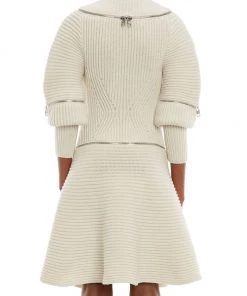 Alexander McQueen Wool-Cashmere Zip-Embellished Minidress 9 Alexander McQueen Wool-Cashmere Zip-Embellished Minidress -Alexander McQueen Elegant store unnamed file 3771