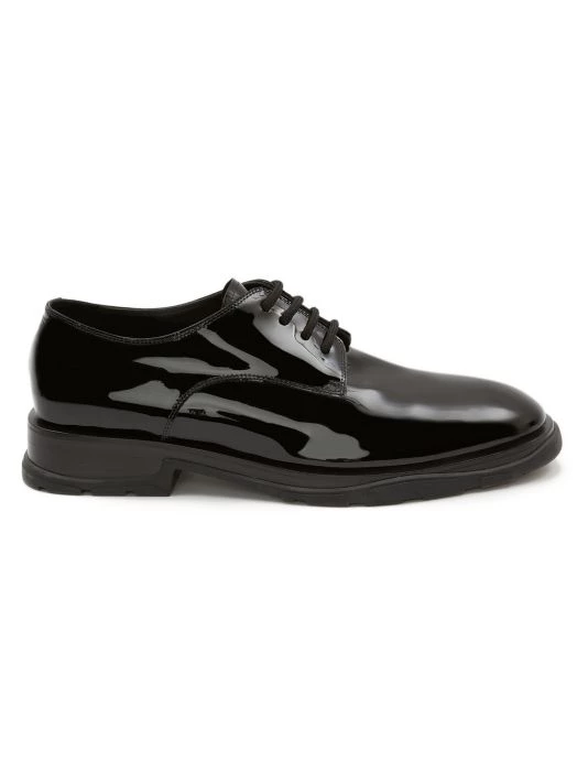 Alexander McQueen Lace-Up Leather Loafers For Men 1 Alexander McQueen Lace-Up Leather Loafers For Men