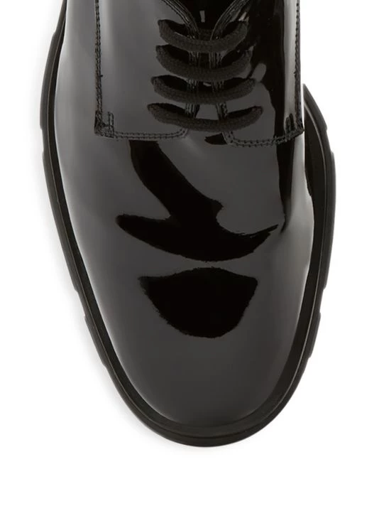 Alexander McQueen Lace-Up Leather Loafers For Men 4 Alexander McQueen Lace-Up Leather Loafers For Men - Image 4