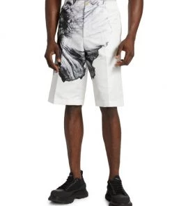 Alexander McQueen Flower Print Polyfaille Shorts For Men -Alexander McQueen Elegant store unnamed file 3789