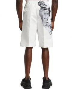 Alexander McQueen Flower Print Polyfaille Shorts For Men -Alexander McQueen Elegant store unnamed file 3791