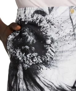 Alexander McQueen Flower Print Polyfaille Shorts For Men -Alexander McQueen Elegant store unnamed file 3792