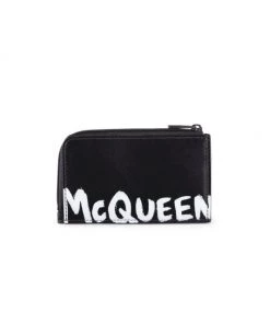 Alexander McQueen Large Zip Coin & Card Wallet For Men