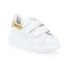 Alexander McQueen Little Girl's & Girl's Leather Metallic Oversize Sneakers For Kids
