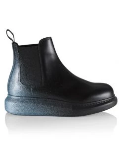 Alexander McQueen Treadslick Gradient Leather Chelsea Boots