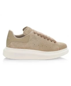 Alexander McQueen Oversized Suede Sneakers Powder Blue