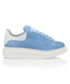 Alexander McQueen Oversized Suede Sneakers Powder Blue -Alexander McQueen Elegant store unnamed file 3818