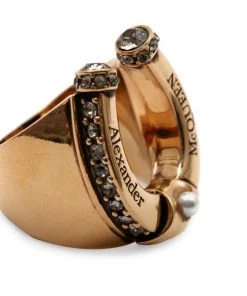 Alexander McQueen Goldtone Horseshoe Ring 5 Alexander McQueen Goldtone Horseshoe Ring -Alexander McQueen Elegant store unnamed file 382