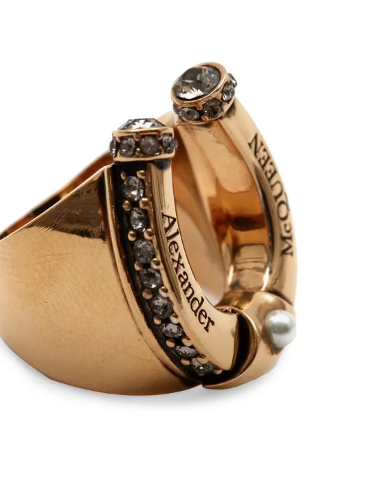 Alexander McQueen Goldtone Horseshoe Ring 3 Alexander McQueen Goldtone Horseshoe Ring - Image 3