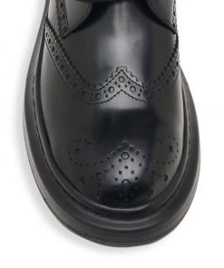Alexander McQueen Brogue Wingtip Leather Platform Combat Boots For Men -Alexander McQueen Elegant store unnamed file 3835