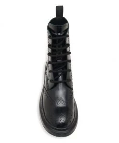 Alexander McQueen Brogue Wingtip Leather Platform Combat Boots For Men -Alexander McQueen Elegant store unnamed file 3836