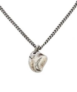 Alexander McQueen Silvertone Molten Pendant Necklace -Alexander McQueen Elegant store unnamed file 389