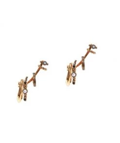 Alexander McQueen Goldtone Moonstone Ear Cuff