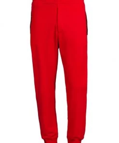 Alexander McQueen Selvedge Logo Tape Jogger Sweatpants For Men Ice Pink Mix -Alexander McQueen Elegant store unnamed file 399