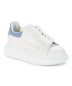 Alexander McQueen Kid's Oversized Lace-Up Leather Sneakers For Kids White Patchouli 12 Alexander McQueen Kid's Oversized Lace-Up Leather Sneakers For Kids White Patchouli -Alexander McQueen Elegant store unnamed file 40