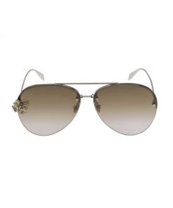 Alexander McQueen Couture 63MM Aviator Sunglasses