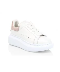 Alexander McQueen Kid's Oversized Lace-Up Leather Sneakers For Kids White Patchouli 13 Alexander McQueen Kid's Oversized Lace-Up Leather Sneakers For Kids White Patchouli -Alexander McQueen Elegant store unnamed file 41