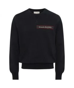 Alexander McQueen Logo Tape Sweatshirt For Men