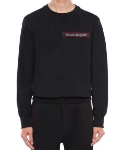 Alexander McQueen Logo Tape Sweatshirt For Men -Alexander McQueen Elegant store unnamed file 435