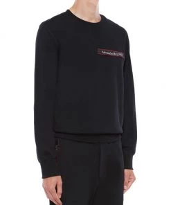 Alexander McQueen Logo Tape Sweatshirt For Men -Alexander McQueen Elegant store unnamed file 436