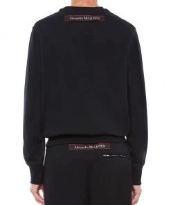 Alexander McQueen Logo Tape Sweatshirt For Men -Alexander McQueen Elegant store unnamed file 437
