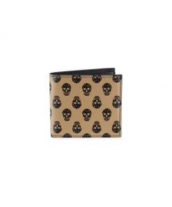 Alexander McQueen Biker Skull Bifold Wallet For Men