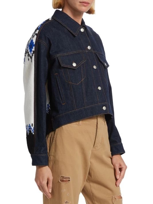 Alexander McQueen Denim Hybrid Jacket 3 Alexander McQueen Denim Hybrid Jacket - Image 3