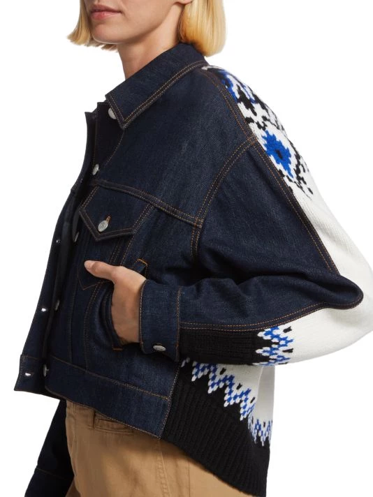 Alexander McQueen Denim Hybrid Jacket 5 Alexander McQueen Denim Hybrid Jacket - Image 5