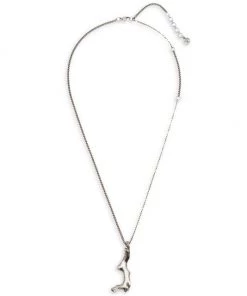 Alexander McQueen Brass Coral Pendant Necklace For Men