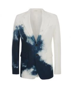 Alexander McQueen Dye-Print Single-Breasted Jacket For Men