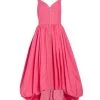Alexander McQueen Fit & Flare Zip-Up Parachute Gown