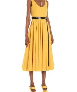Alexander McQueen Sleeveless Fit & Flare Scoopneck Midi-Dress -Alexander McQueen Elegant store unnamed file 478