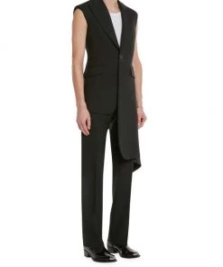 Alexander McQueen Hybrid Drape Wool Jacket For Men -Alexander McQueen Elegant store unnamed file 488