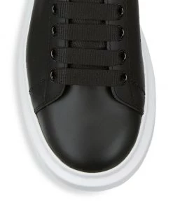 Alexander McQueen Oversized Leather Platform Sneakers For Men Black Bone 14 Alexander McQueen Oversized Leather Platform Sneakers For Men Black Bone -Alexander McQueen Elegant store unnamed file 49