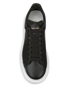 Alexander McQueen Oversized Leather Platform Sneakers For Men Black Bone 15 Alexander McQueen Oversized Leather Platform Sneakers For Men Black Bone -Alexander McQueen Elegant store unnamed file 50