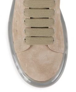 Alexander McQueen Clear Platform Low-Top Suede Sneakers For Men -Alexander McQueen Elegant store unnamed file 500