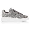 Alexander McQueen Spiked Low-Top Suede Sneakers For Men