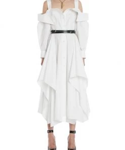 Alexander McQueen Cotton Deconstructed Shirtdress -Alexander McQueen Elegant store unnamed file 517