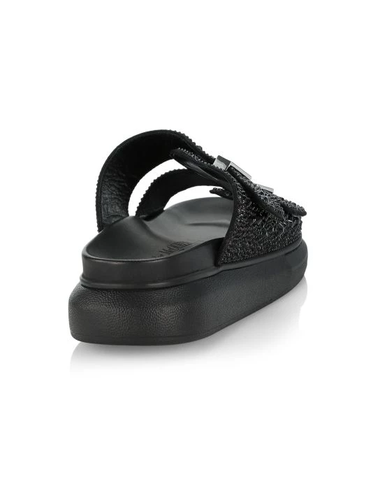 Alexander McQueen Hybrid Double Buckle Crystal Slides For Men 3 Alexander McQueen Hybrid Double Buckle Crystal Slides For Men - Image 3
